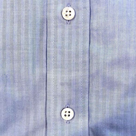 Chaps by Ralph Lauren Non Iron Classic Fit Dress Shirt in Light Blue Men’s XL - Picture 4 of 8